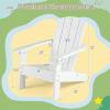 Giantex Kids Adirondack Chair, All-Weather HIPS Children’s Outdoor Chair w/Ergonomic Design, Toddler Lawn Chairs for Age 3-8, Kids Beach Chair for Garden Patio Backyard (4,Pink)(White)