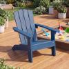 Giantex Kids Adirondack Chair, All-Weather HIPS Children’s Outdoor Chair w/Ergonomic Design, Toddler Lawn Chairs for Age 3-8, Kids Beach Chair for Garden Patio Backyard (4,Pink)(Navy Blue)