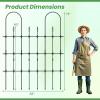 Giantex Outdoor Garden Trellis for for Climbing Plants, 73” Tall Trellis w/Rustproof PE Coated Metal Pipes, Garden Fence for Vine Cucumber Tomato Flower Clematis Roses, Outdoor Patio Lawn Decor