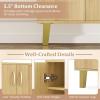 Giantex Shoe Cabinet with Doors, 6-Tier 20 Pair Wooden Shoe Rack Organizer Cabinet with Removable Shelves, 48″ Tall Modern Shoe Storage Cabinet for Entryway, Closet, Hallway, Living Room