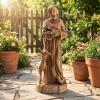 Giantex St. Francis Garden Statue with Bird Feeder, 24.5” Outdoor Saint Francis Statue with Animals, Weather-Resistant Magnesium Oxide Religious Sculpture for Garden Patio Prayer Catholic Yard Decor(Saint Francis – with Animals)