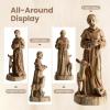 Giantex St. Francis Garden Statue with Bird Feeder, 24.5” Outdoor Saint Francis Statue with Animals, Weather-Resistant Magnesium Oxide Religious Sculpture for Garden Patio Prayer Catholic Yard Decor(Saint Francis – with Animals)