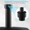 Giantex Umbrella Base with Wheels, 54 lbs Fillable Mobile Umbrella Base, Water or Sand Filled, Heavy Duty Weighted Market Table Umbrella Stand Holder for Patio Poolside Deck Garden Outdoor