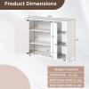 Giantex Wood Shoe Cabinet with Doors, Freestanding Shoe Rack Cabinet with 3-Level Adjustable Open Shelves, Modern Wooden Shoe Storage Cabinet for Entryway, Hallway, Closet, Living Room (Natural)(White)