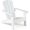 Giantex Kids Adirondack Chair, All-Weather HIPS Children’s Outdoor Chair w/Ergonomic Design, Toddler Lawn Chairs for Age 3-8, Kids Beach Chair for Garden Patio Backyard (4,Pink)(White)