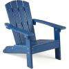 Giantex Kids Adirondack Chair, All-Weather HIPS Children’s Outdoor Chair w/Ergonomic Design, Toddler Lawn Chairs for Age 3-8, Kids Beach Chair for Garden Patio Backyard (4,Pink)(Navy Blue)