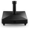 Giantex Umbrella Base with Wheels, 54 lbs Fillable Mobile Umbrella Base, Water or Sand Filled, Heavy Duty Weighted Market Table Umbrella Stand Holder for Patio Poolside Deck Garden Outdoor