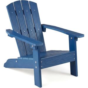 Giantex Kids Adirondack Chair, All-Weather HIPS Children’s Outdoor Chair w/Ergonomic Design, Toddler Lawn Chairs for Age 3-8, Kids Beach Chair for Garden Patio Backyard (4,Pink)(Navy Blue)