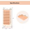 Giantex 15 Drawer Rolling Cart with Drawers, Storage Organizer Cart for Classroom Office School Teacher, Mobile Drawer Cart for Tools, Crafts, Small Printer, Paper, Pastel Ice Cream(Peach Fuzz)