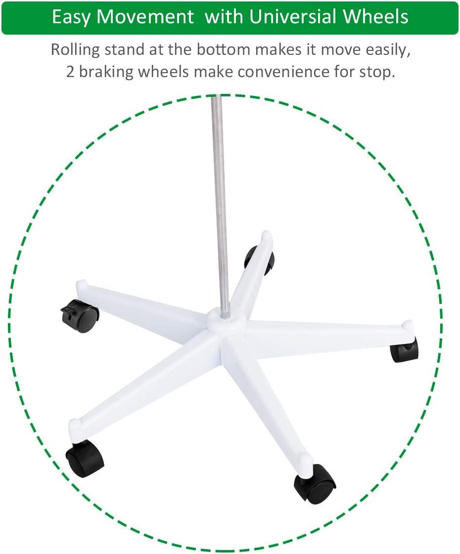 image:imageGiantex 708 Life Size Skeleton Model with Roller Stand 2 Casters with Brake Removable Parts Anatomical Poster and Dust Cover Human Skeleton Model for Anatomy