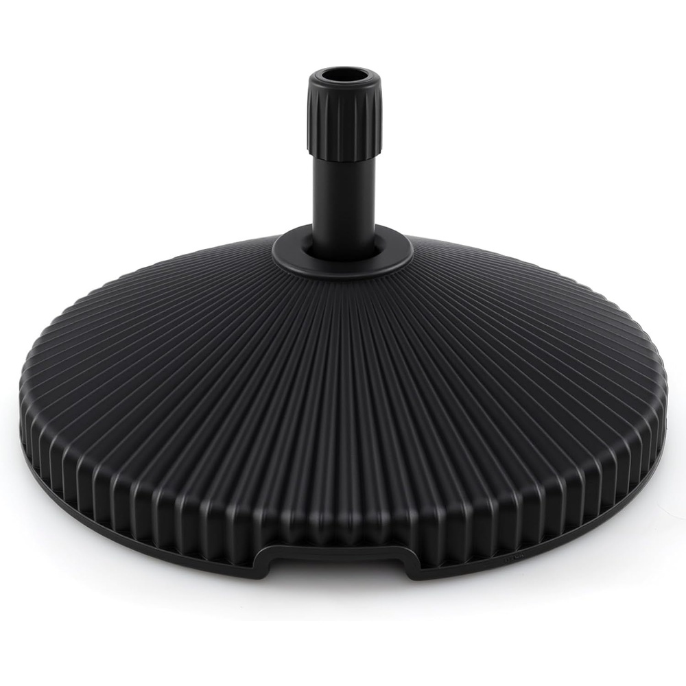 image:imageGiantex Fillable Umbrella Base Stand 80 lbs Heavy Duty HDPE Patio Umbrella Base Weighted with Water amp Sand 2 Adjustable Knobs Fits 1519 Poles for Outdoor Deck Pool Garden550 Pounds