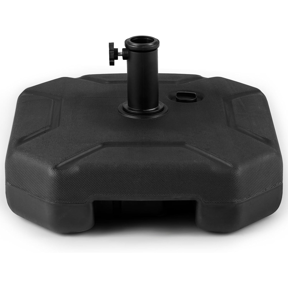 image:imageGiantex Fillable Umbrella Base Stand 80 lbs Heavy Duty HDPE Patio Umbrella Base Weighted with Water amp Sand 2 Adjustable Knobs Fits 1519 Poles for Outdoor Deck Pool Garden720 Pounds