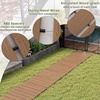 Giantex 8 FT Garden Pathway 2 Pack, 21.5”W Waterproof HDPE Outdoor Walkway, Non-Slip Surface, Weather Resistant Roll Out Straight Walkway for Outside Patio Backyard Beach Wedding Party, Natural Oak(Natural Oak)