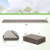 Giantex 8 FT Garden Pathway 2 Pack, 21.5”W Waterproof HDPE Outdoor Walkway, Non-Slip Surface, Weather Resistant Roll Out Straight Walkway for Outside Patio Backyard Beach Wedding Party, Natural Oak(Ash Gray)