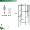 Giantex 8 Pack Folding Tomato Cages, 39″ Square Plant Support Cage, Metal Tomato Trellis for Garden, Pots, Climbing Plants, Vegetables, Flowers, Fruits(2)