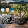 Giantex Fillable Umbrella Base Stand, 80 lbs Heavy Duty HDPE Patio Umbrella Base, Weighted with Water & Sand, 2 Adjustable Knobs, Fits 1.5″–1.9″ Poles, for Outdoor Deck Pool Garden(102.0 Pounds)