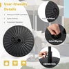 Giantex Fillable Umbrella Base Stand, 80 lbs Heavy Duty HDPE Patio Umbrella Base, Weighted with Water & Sand, 2 Adjustable Knobs, Fits 1.5″–1.9″ Poles, for Outdoor Deck Pool Garden(75.0 Pounds)