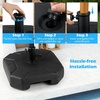 Giantex Fillable Umbrella Base Stand, 80 lbs Heavy Duty HDPE Patio Umbrella Base, Weighted with Water & Sand, 2 Adjustable Knobs, Fits 1.5″–1.9″ Poles, for Outdoor Deck Pool Garden(72.0 Pounds)