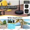 Giantex Fillable Umbrella Base Stand, 80 lbs Heavy Duty HDPE Patio Umbrella Base, Weighted with Water & Sand, 2 Adjustable Knobs, Fits 1.5″–1.9″ Poles, for Outdoor Deck Pool Garden(80.0 Pounds)