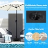 Giantex Fillable Umbrella Base Stand, 80 lbs Heavy Duty HDPE Patio Umbrella Base, Weighted with Water & Sand, 2 Adjustable Knobs, Fits 1.5″–1.9″ Poles, for Outdoor Deck Pool Garden(72.0 Pounds)