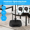 Giantex Fillable Umbrella Base Stand, 80 lbs Heavy Duty HDPE Patio Umbrella Base, Weighted with Water & Sand, 2 Adjustable Knobs, Fits 1.5″–1.9″ Poles, for Outdoor Deck Pool Garden(72.0 Pounds)