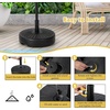 Giantex Fillable Umbrella Base Stand, 80 lbs Heavy Duty HDPE Patio Umbrella Base, Weighted with Water & Sand, 2 Adjustable Knobs, Fits 1.5″–1.9″ Poles, for Outdoor Deck Pool Garden(75.0 Pounds)