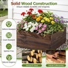 Giantex Wooden Raised Garden Bed, 23″ x 23″ Square Fir Wood Planter Box with Open-Ended Base for Vegetables Flowers Herbs, Indoor Outdoor Elevated Planter Container for Patio, Yard, Garden & Balcony(23″ x 23″ x 9″)