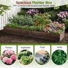 Giantex Wooden Raised Garden Bed, 23″ x 23″ Square Fir Wood Planter Box with Open-Ended Base for Vegetables Flowers Herbs, Indoor Outdoor Elevated Planter Container for Patio, Yard, Garden & Balcony(45″ x 23″ x 9.5″)