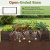 Giantex Wooden Raised Garden Bed, 23″ x 23″ Square Fir Wood Planter Box with Open-Ended Base for Vegetables Flowers Herbs, Indoor Outdoor Elevated Planter Container for Patio, Yard, Garden & Balcony(45″ x 23″ x 9.5″)