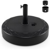 Giantex Fillable Umbrella Base Stand, 80 lbs Heavy Duty HDPE Patio Umbrella Base, Weighted with Water & Sand, 2 Adjustable Knobs, Fits 1.5″–1.9″ Poles, for Outdoor Deck Pool Garden(110.0 Pounds)