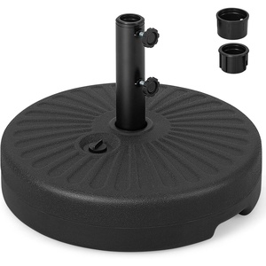 Giantex Fillable Umbrella Base Stand, 80 lbs Heavy Duty HDPE Patio Umbrella Base, Weighted with Water & Sand, 2 Adjustable Knobs, Fits 1.5″–1.9″ Poles, for Outdoor Deck Pool Garden(80.0 Pounds)